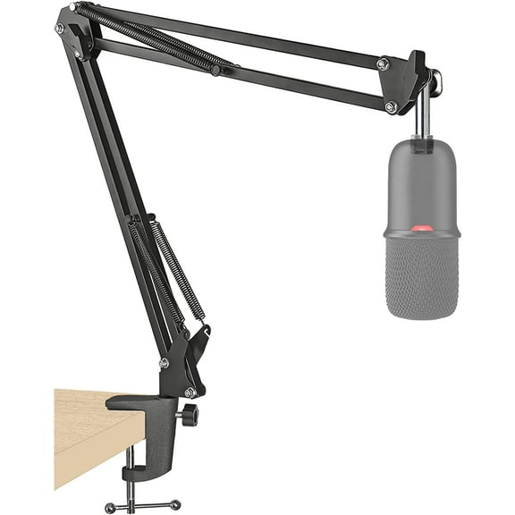 SoloCast Boom Arm Mic Stand, Adjustable Suspension Boom Scissor Arm Stand Compatible with HyperX SoloCast 2 & 1 Gaming Microphone by SUNMON