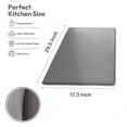 thumbnail image 2 of Behome Kitchen Mat, 17"x29" Cushioned Anti-Fatigue Rugs, Non-Slip Waterproof Comfort Standing Mats for Kitchen, Office, and Floor, Grey, 2 of 6