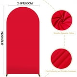 2.6x6ft Hot Pink Spandex Arch Backdrop Cover - 2-Sided For Bachelorette, Birthday, Baby Shower Decor