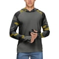 thumbnail image 3 of Trgacdwlo Camouflage Men's Sun Protection Hoodie Shirts UPF 50+ Raglan Long Sleeve Mens Rash Guards Outdoor Hiking Men's Fishing Shirts, 3 of 5
