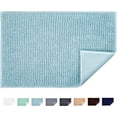 thumbnail image 1 of Alfombra de baño antideslizante, absorbente, para ducha, bañera, inodoro, cocina, salida, microfibra chenilla, lavable a máquina, 40×60CM (azul claro), 1 of 1
