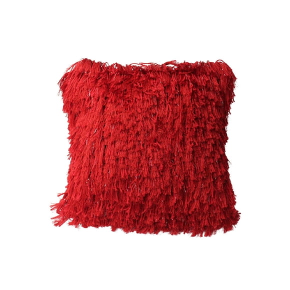 Coussin Furry (Rouge) - Set of 2
