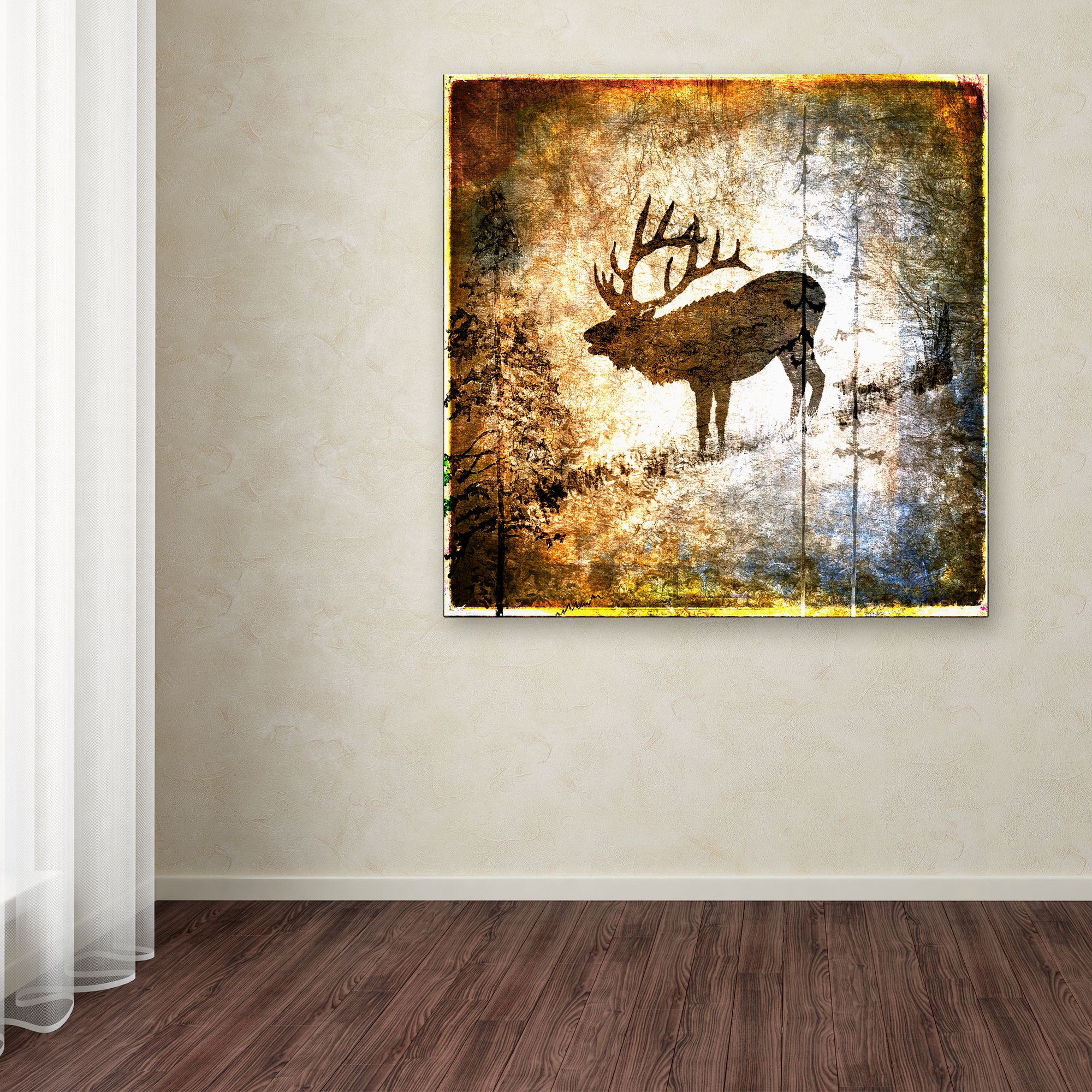 Trademark Fine Art 'High Country Elk' Canvas Art by LightBoxJournal