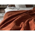 thumbnail image 4 of Manta KyraHome 100% algodón orgánico, 150 x 200 cm, terracota, 4 of 9