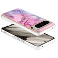 thumbnail image 4 of Nalacover for Google Pixel 8 Pro Marble Pattern Slim Case Compatible with MagSafe Wireless Charging, Soft Silicone/TPU Shockproof Non-Yellowing Lightweight Protective Cover, Pink, 4 of 11
