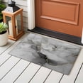 thumbnail image 5 of Grey Ombre Marble Area Rugs 2x3 for Living Room, Gray Marble Crack Abstract Modern Non Slip Washable Rug Runner, Low Pile Indoor Floor Carpet Mat Bathroom Rugs for Bedroom, Kids Room, 5 of 9