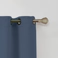 thumbnail image 3 of VCNY Home Neil Teal Solid Grommet Blackout Curtain Panel, 52" x 84", 3 of 5