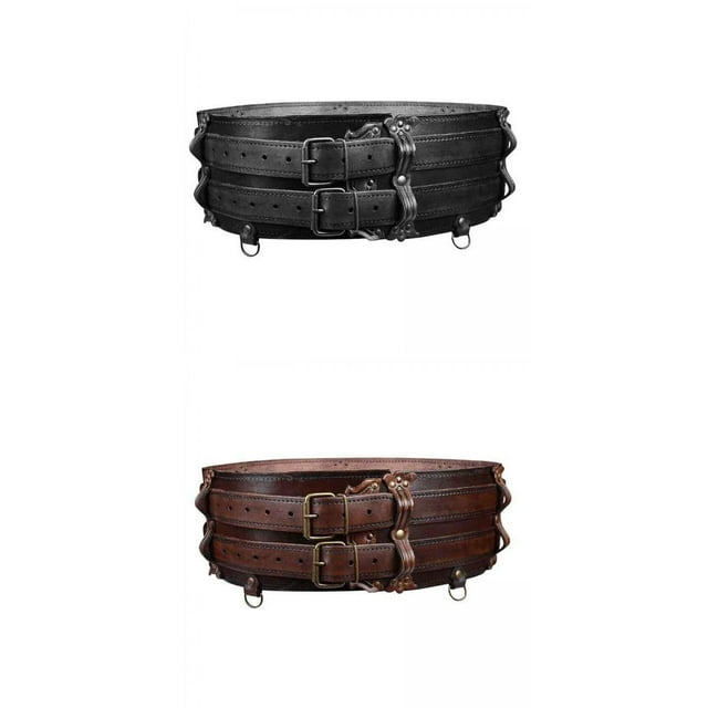 Cinturón de Cuero PU Yuyangstore Accesorios de Disfraz Vestirse con Hebilla