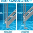 thumbnail image 4 of Garvee Dock Ladder 6 Steps,500LBS Removable Boat Ladder with Upgraded Widen Nonslip Pedals for Lake/Pool/Boarding/RV,Sliver, 4 of 6