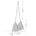 thumbnail image 5 of Bolsa Moda mujer carteras suave Bling brillante cruzado femenino para Party Club Likrtyny Para Estrenar, 5 of 5