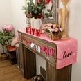 thumbnail image 4 of Valentines Day Table Runner 72x13 Inches Love Heart Pink Table Decor, Burlap Farmhouse Indoor Outdoor Holiday Anniversary Decoration for Home Party AT511-72, 4 of 4