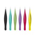 thumbnail image 1 of Pinzas para pelos encarnados de 6 piezas, pinzas puntiagudas para eliminar puntos negros, pinzas de precisión de acero inoxidable para cejas y pinzas brillantes, 1 of 5