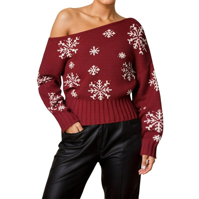 Zhanying Trendy Clothes Everyday Wear Winter Style Knit Sweater Ugly Holiday Sweater for Office Party