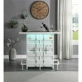 thumbnail image 6 of Furniture of America Lionna Contemporary Metal Storage Bar Table in White, 6 of 9