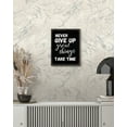thumbnail image 2 of 8x10in Black Framed Inspirational Wall Decor Never Give Up Motivational Quote Sayings Office Home Decor Prints Art Encouraging Be Positive Posters, 2 of 5