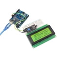 thumbnail image 4 of WayinTop 20x4 2004 LCD Display Module with IIC/I2C/TWI Serial Interface Adapter for Arduino Uno R3 Mega 2560 (Yellow, 4 of 5