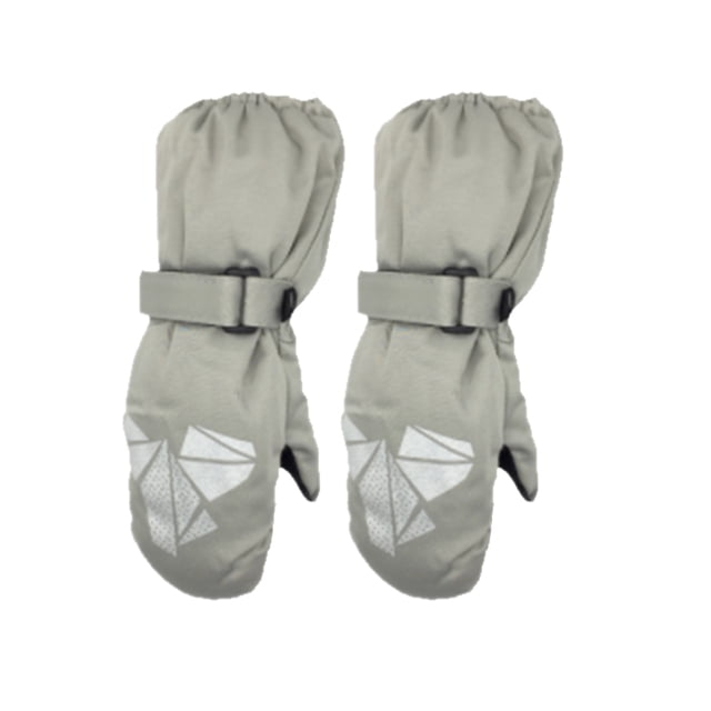 Inteprter 5 pares de manoplas para niños, impermeables, con gancho, suministros de esquí, diseño elástico, cómodas actividades al aire libre para Suministros térmicos Gris blanco Inteprter HA059232-03B