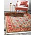 thumbnail image 3 of Unique Loom Sahand Tribal Geometric Rug 9' x 12' Rectangle Light Blue/Red, 3 of 10
