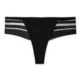 thumbnail image 4 of Cotton Bikini Underwear Women Womens Solid Color Underwear Breathable Sports Boy Shorts Panties Lace Briefs Gym Underwear Women Black M, 4 of 6