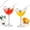 #A001 2pc, variant on Bird Bam Glasses Set of 4 – 5oz Bird Shaped Cocktail Wine Glass, Unique Crystal Glass for Champagne, Mixed Drinks, Party Wedding Decor