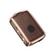 thumbnail image 1 of Riwesomey Funda de cuero para llave de 3 botones de coche, funda protectora desmontable para llaves de vehículo, accesorios de modificación de Automoción decorativa y accesorios Café Caso, 1 of 6