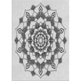 thumbnail image 1 of Ahgly Company Indoor Rectangle Patterned Gray Novelty Area Rugs, 3' x 5', 1 of 6