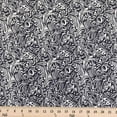 thumbnail image 2 of ITY African Print Fabric Ella Navy Blue (12-1) Polyester Knit Jersey 2 Way Spandex Stretch 58" Wide, 2 of 3