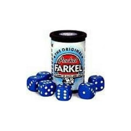 Original Pocket Farkel Dice Game - Miniature Set - Colors May Vary Multi-Colored