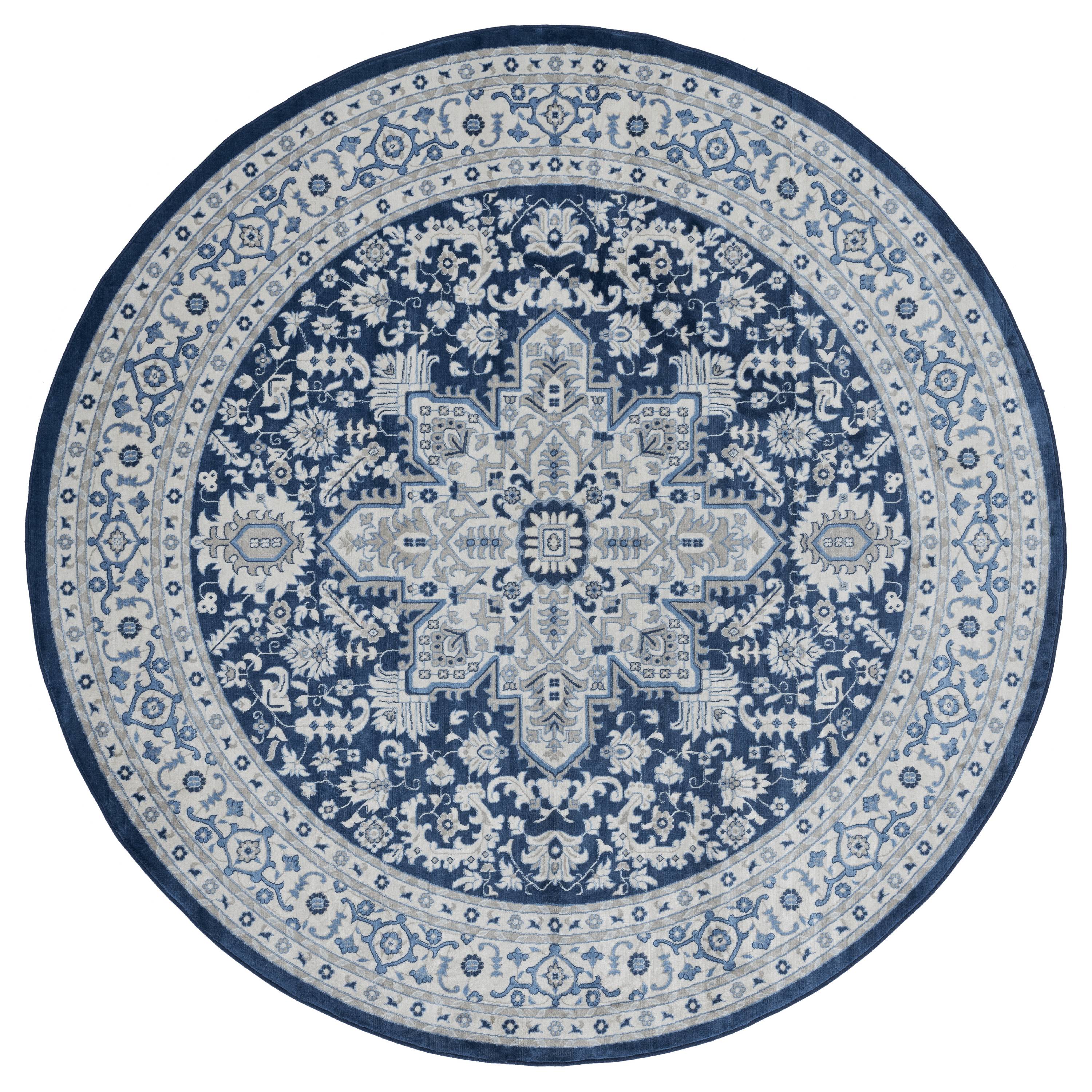 United Weavers Scarborough Ashland Oriental Denim Blue Woven Olefin Area Rug or Runner