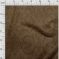 thumbnail image 3 of oneOone Cotton Silk Brown Fabric Damask Quilting Supplies Print Sewing Fabric By The Yard 42 Inch Wide, 3 of 4