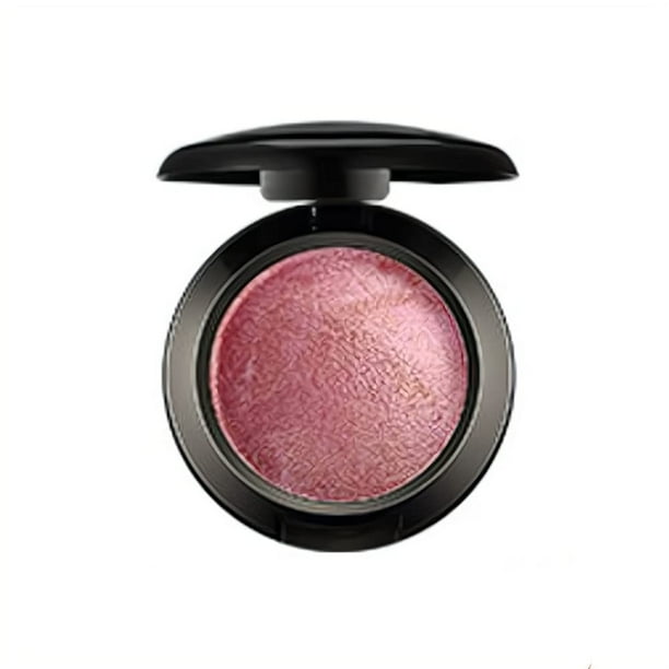 Mallofusa Paleta de sombras de ojos en polvo de un solo tono, kit de maquillaje con purpurina en brillo, 15 colores metálicos (rosa rosa) 8 g/0,28 oz