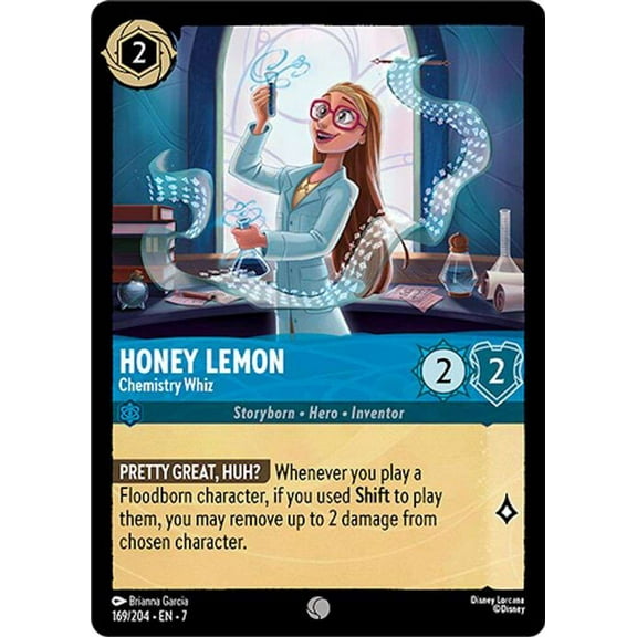 Disney Lorcana Archazia's Island Common Honey Lemon - Chemistry Whiz #169