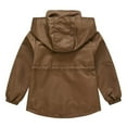 thumbnail image 1 of Akiihool Veste pour Fille, Veste Décontractée à Boutons, Veste à Fermeture Éclair Complète (Bleu 7-8 Ans), 1 of 3
