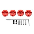 thumbnail image 2 of 4 piezas 12mm hex rueda hubs tuercas aleación de aluminio de alta precisión RC rueda hex hubs adaptador de unidad para 1/10 RC coche, 2 of 8