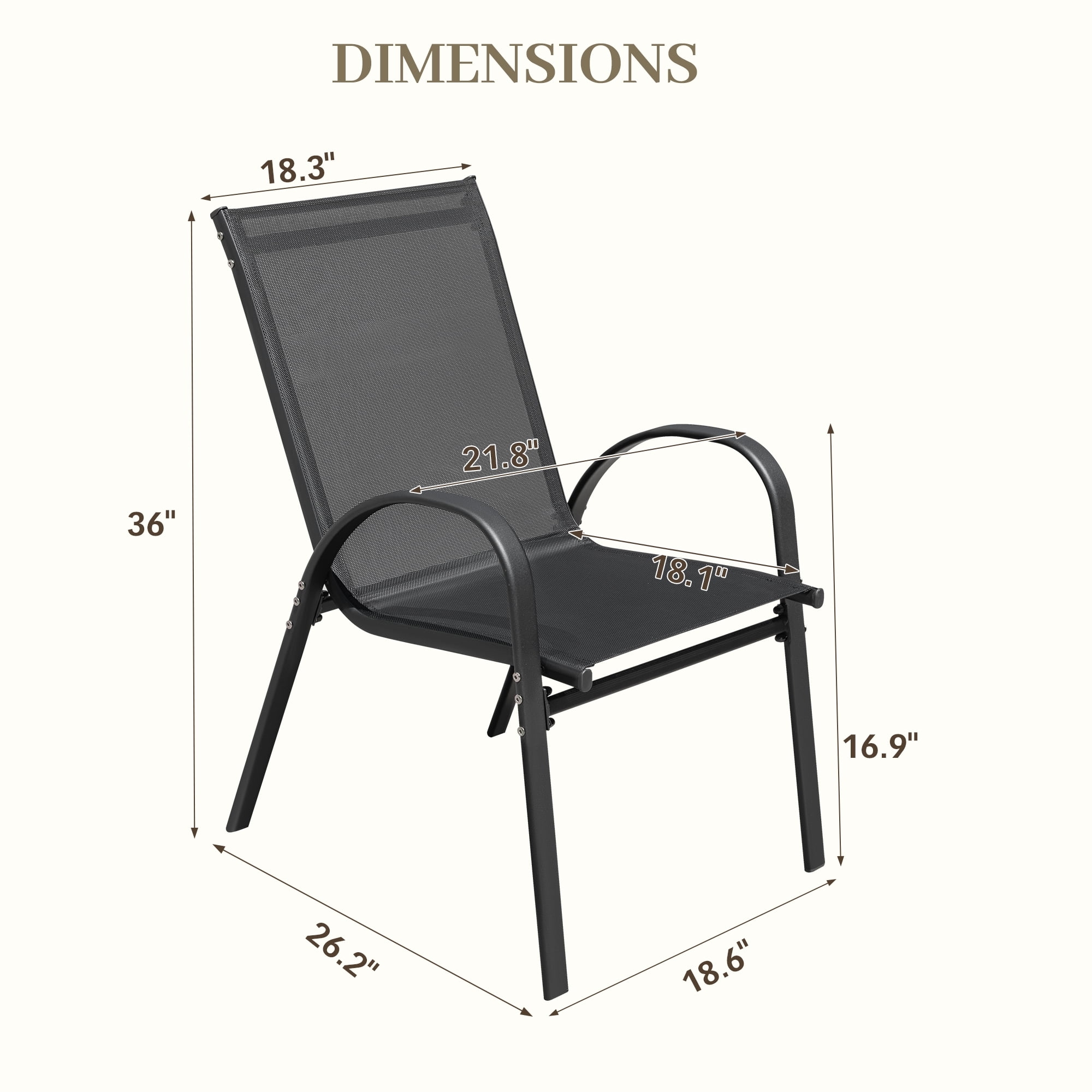 Vineego Dining Chairs Set of 4 Modern Kitchen Dinner Chairs with Metal Legs, Curved Armchairs Accent Chairs, Reading Chair, Bar Office Chair , Black