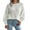 White, variant on Labakihah sweaters for women Women's Fall Long Sleeve Crew Neck Solid Color Cable Knit Casual Oversized Pullover Sweater Tops womens long sleeve tops White