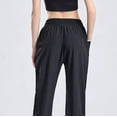 thumbnail image 5 of Giftesty Womens Pants Clearance!Women's Large Size Pocket Sports Pants Women's Loose Speed Dry Showing Thin Mid-waist Casual Fitness Pants Bundle Feet Running Pants, 5 of 6