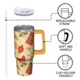 thumbnail image 3 of Winter Holiday 30oz Stainless Steel Tumbler with Handle and Straw, Leak Proof Coffee Cup Mug, Insulated Christmas Gift for Women Men, 3 of 5