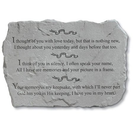 I Thought of You with Love, Memorial Stone by Xoticbrands - Veronese Size (Small)
