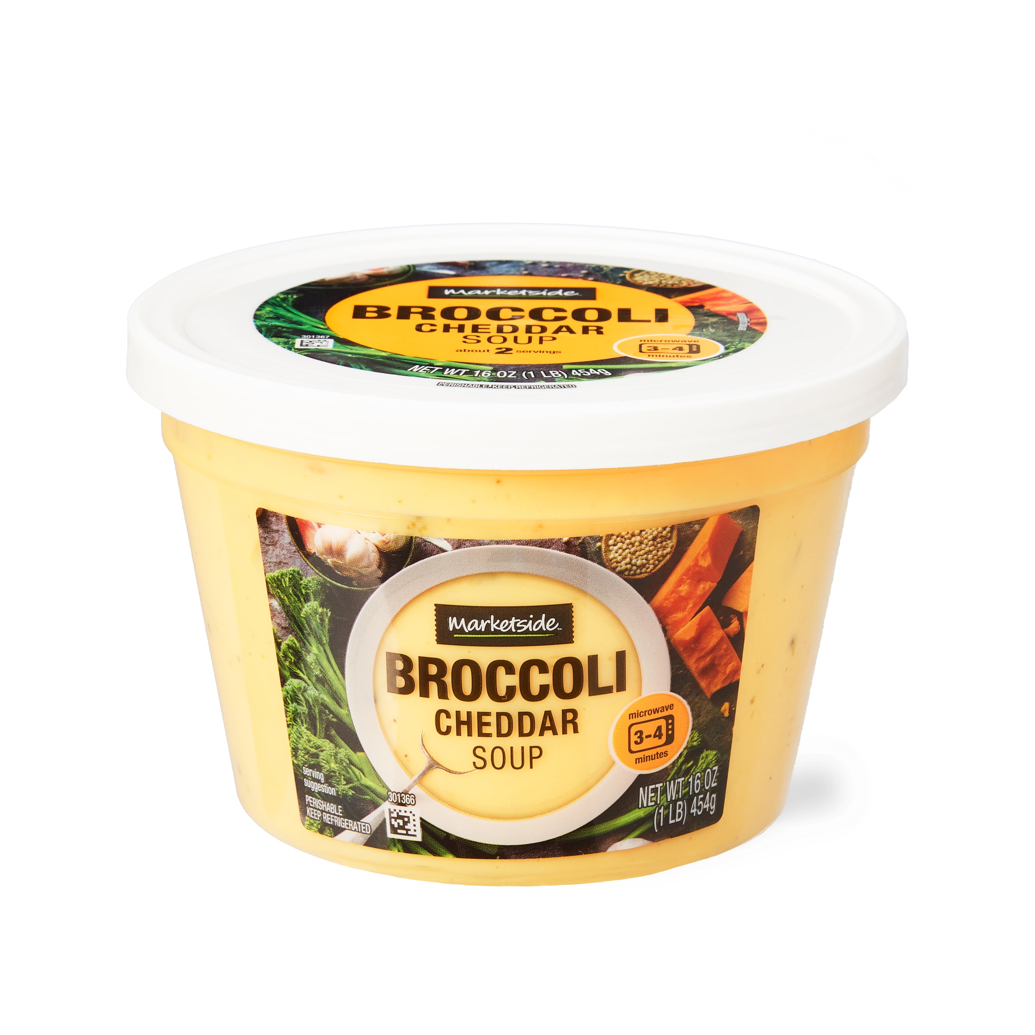 Marketside Broccoli & Cheddar Cheese Soup Fresh Deli Soup, 16 oz Cup