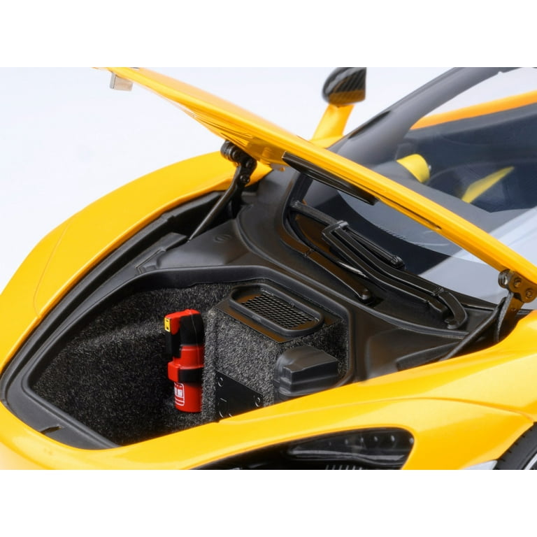 McLaren 720S Volcano Yellow with Black Top and Carbon Accents 1/18