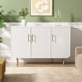 thumbnail image 4 of VEANERWOOD Sideboard Buffet Cabinet, 47.2" Storage Cabinet with Adjustable Shelves and Metal Leg, Kitchen Sideboard Buffet, 4 of 9