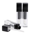 thumbnail image 4 of Útiles 4ml Vacíos Recargable ABS Plástico Brillo de Tubos Botellas de Llenado Envases Cosméticos para Bricolaje de Maquillaje, 3 Pa Negro Salvador Tubos vacíos de la varita de brillo labial, 4 of 7
