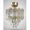thumbnail image 1 of Lámpara Led Techo Gold Cristal 3 Temperaturas Cityluz, 1 of 5