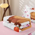 thumbnail image 5 of Homewish Cute Capybara Zipper Full Size Comforter Sets with Fitted Sheet and 2 Pillowcases For Girls,Pink Bowknot Zipper Bedding Set For Girls,Pink Reversible,4-Piece, 5 of 7