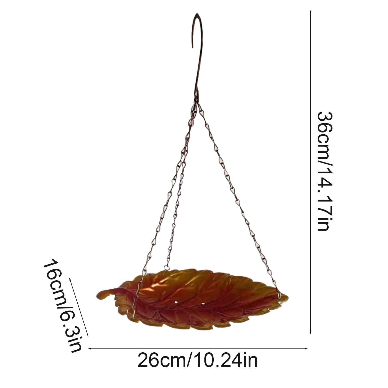 Bird Feeder Outdoor,Outdoor Metal Birds Feeder Wrought Iron Feeding Station Leaf-shaped Garden Patio Small Birds Feeder Decoration