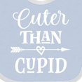 thumbnail image 4 of Inktastic Valentine Day Cuter Than Cupid Boys or Girls Baby Bib, 4 of 4