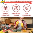 thumbnail image 2 of DIY Electronic Kit Small Airplane Flow Lamp Welding Practice Electronic Science Assembly Kit Flashing LED PCB,1 set * small airplane circuit making kit, 2 of 6