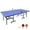 Blue, variant on KLB Sport 8ft Foldable Table Tennis Table, Official Size Indoor Ping Pong Game Set with Wheels & Net Set, Durable MDF Surface Ping Pong Table Indoor