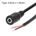 thumbnail image 2 of Uxcell DC Power 3.5mm x 1.35mm 30cm Length,Barrel Female Plug Connector Pigtail 2 Pack, 2 of 3